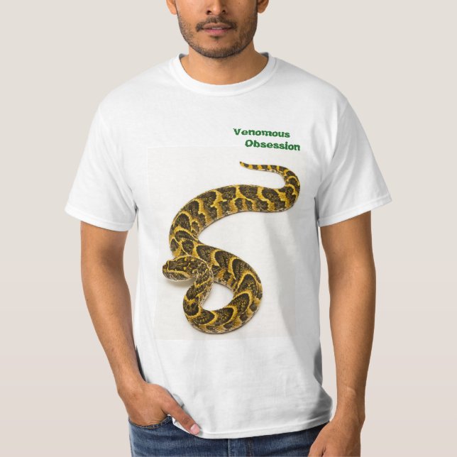 Camiseta Serpiente de soplo venenosa de la obsesión (Anverso)