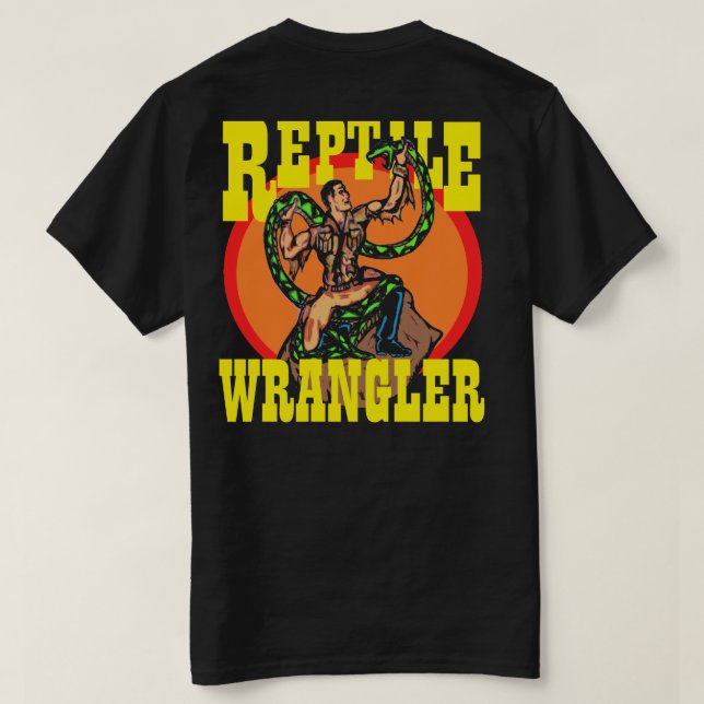 CAMISETA SERPIENTE DE WRANGLER DEL REPTIL (Reverso del diseño)