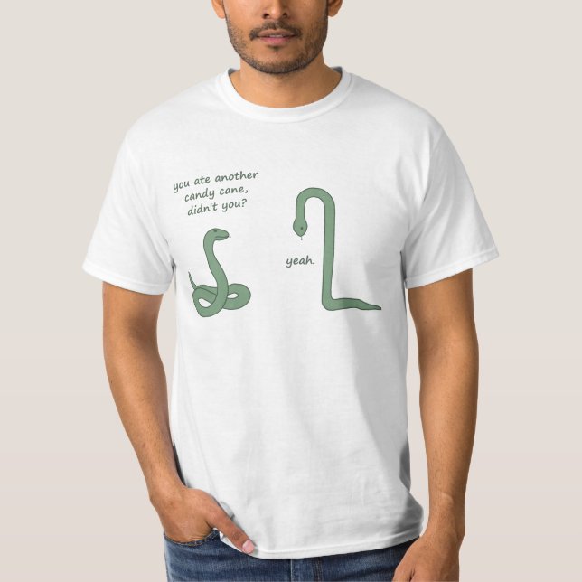 Camiseta Serpiente del bastón de caramelo (Anverso)