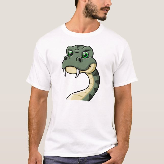 Camiseta Serpiente del dibujo animado (Anverso)