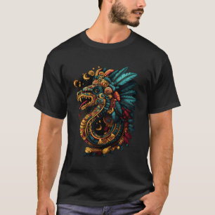 Camiseta Serpiente Emplumada Quetzalcoatl Dios Azteca Mexic
