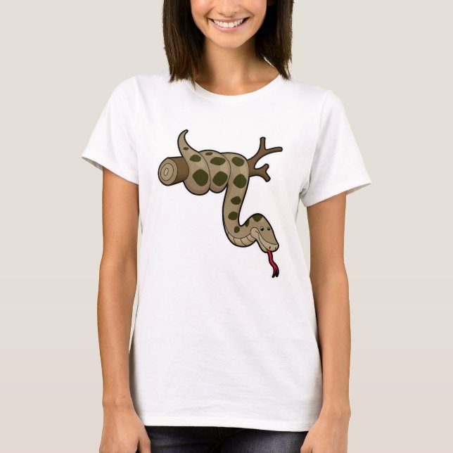 Camiseta Serpiente en rama (Anverso)