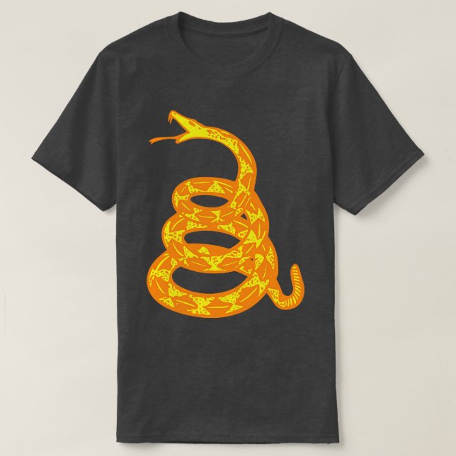 Camiseta Serpiente Gadsden Amarilla sin Grasa (Diseño del anverso)