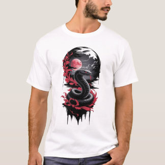 Camiseta Serpiente lunar - Guardián de la luna de sangre