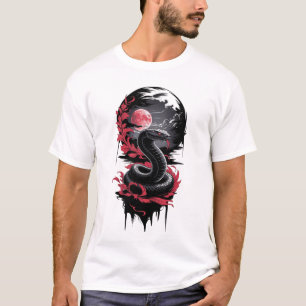 Camiseta Serpiente Lunar – Guardiana de la Luna de Sangre