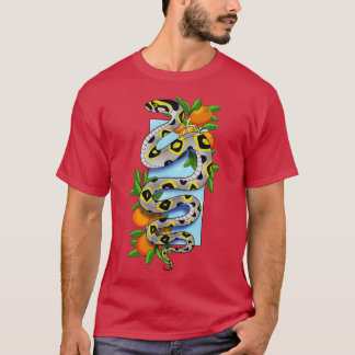 Camiseta Serpiente mandarina