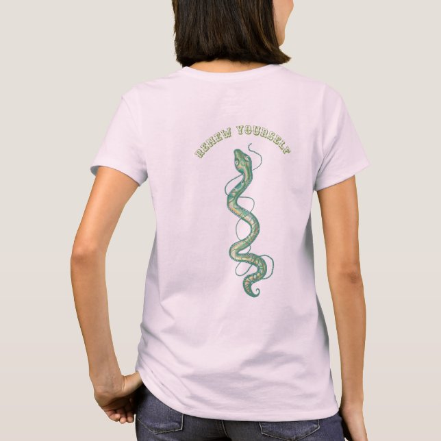 Camiseta serpiente mística (Reverso)