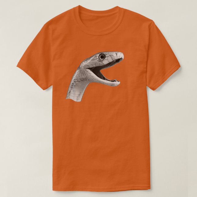 Camiseta serpiente mortífera mamba negra Dendroaspis polyle (Diseño del anverso)