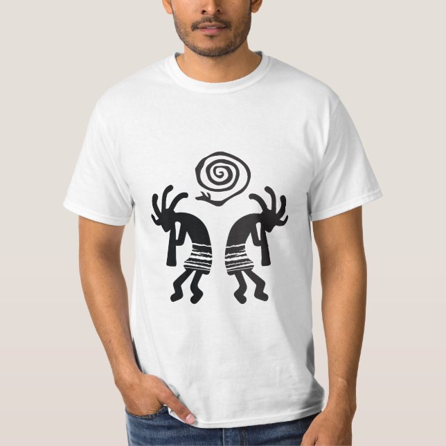 Camiseta Serpiente nativa estadounidense Kokopelli T-Shirt (Anverso)