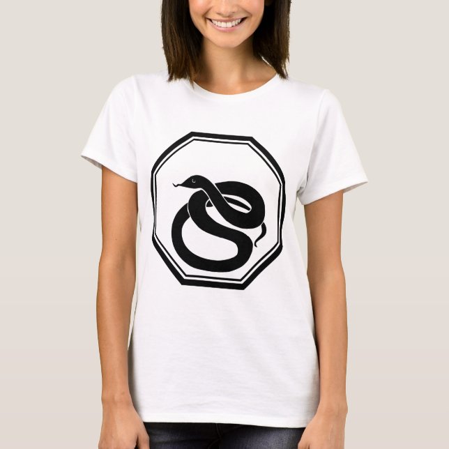 Camiseta Serpiente negra (Anverso)