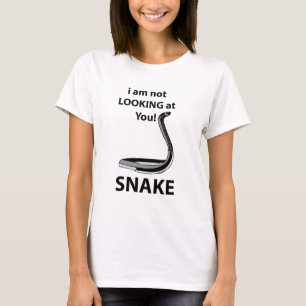 Camiseta Serpiente No te estoy mirando divertida Serpiente