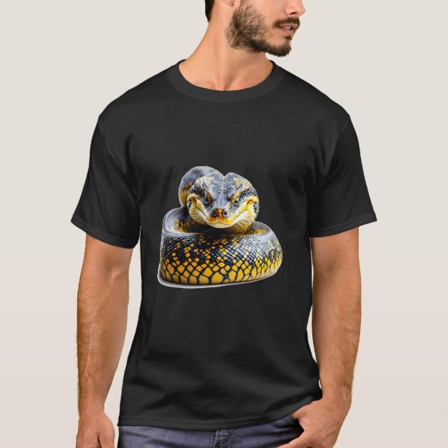 Camiseta Serpiente pitón reptil poderoso hipnótico dominant (Anverso)