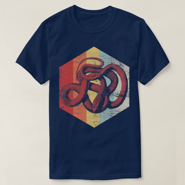Camiseta Serpiente polígona (Diseño del anverso)