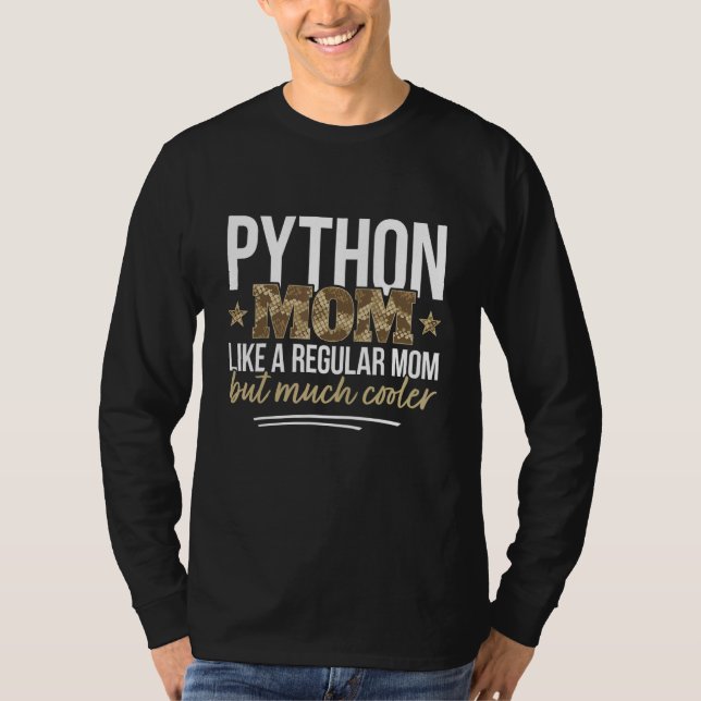 Camiseta Serpiente propietaria de Python Mom Mascota Python (Anverso)