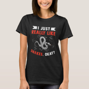Camiseta Serpiente reptil del patrón de serpiente masculino