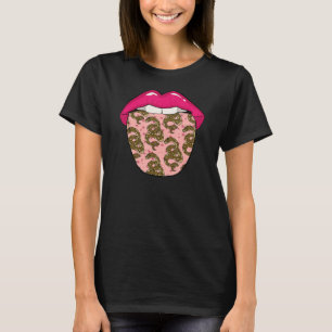 Camiseta Serpiente Reptile Herpetólogo De Los Labios De Con