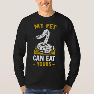Camiseta Serpiente Reptile Que Mi Mascota Puede Comer La Tu