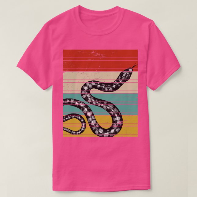 Camiseta Serpiente retro (Diseño del anverso)