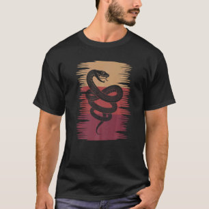 Camiseta Serpiente Retro Animal Snake Reptile Keeper Mascot