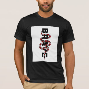Camiseta serpiente, serpiente roja, diseño de serpiente, se