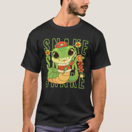 Camiseta Serpiente Verde Año De La Serpiente Año Nuevo Chin