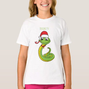 Camiseta Serpiente verde suave con personalizado de sombrer