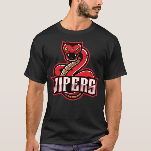 Camiseta Serpiente víbora roja (Anverso)