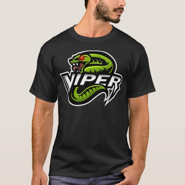 Camiseta Serpiente víbora verde 2 (Anverso)