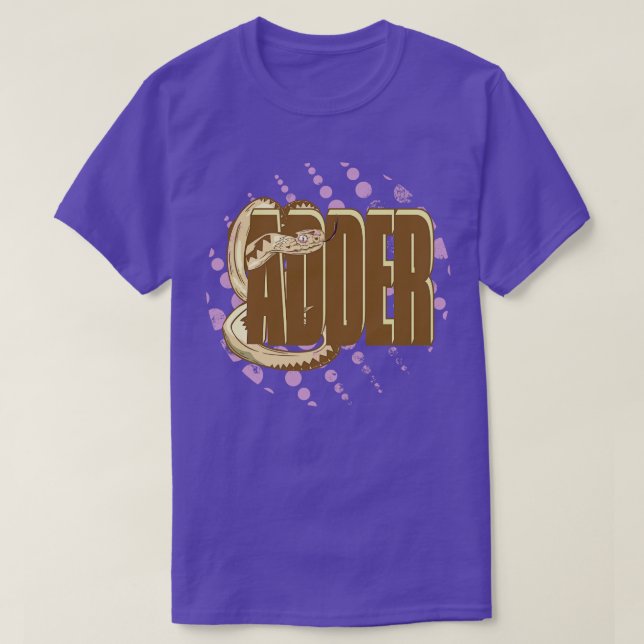Camiseta Serpiente viper Adder (Diseño del anverso)