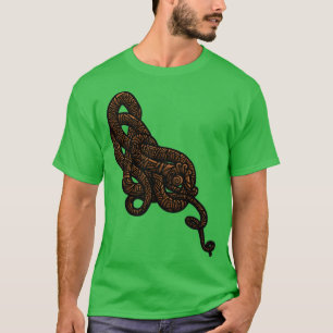 Camiseta Serpiente vitalista Oro antiguo
