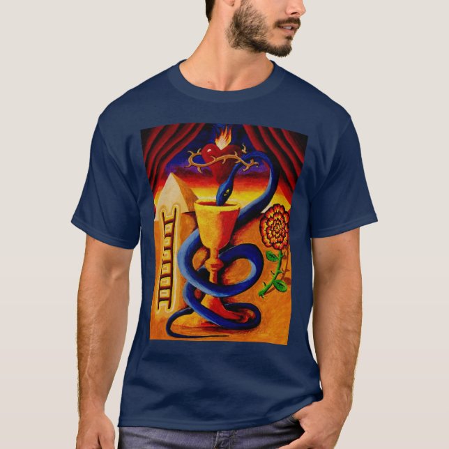 Camiseta serpiente y cáliz (Anverso)