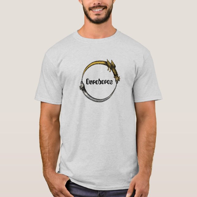 Camiseta Serpiente y dragón de Ouroboros (Anverso)