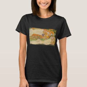 Camiseta Serpientes de agua II por Gustav Klimt, Art Nouvea