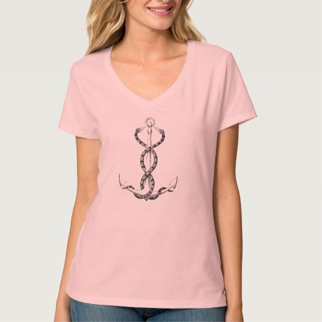 Camiseta Serpientes de Ancla Náutica (Anverso)