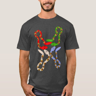 Camiseta Serpientes plásticas retro coloridas