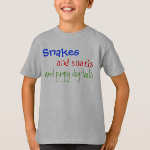 Camiseta Serpientes, y caracoles, y colas del perro de