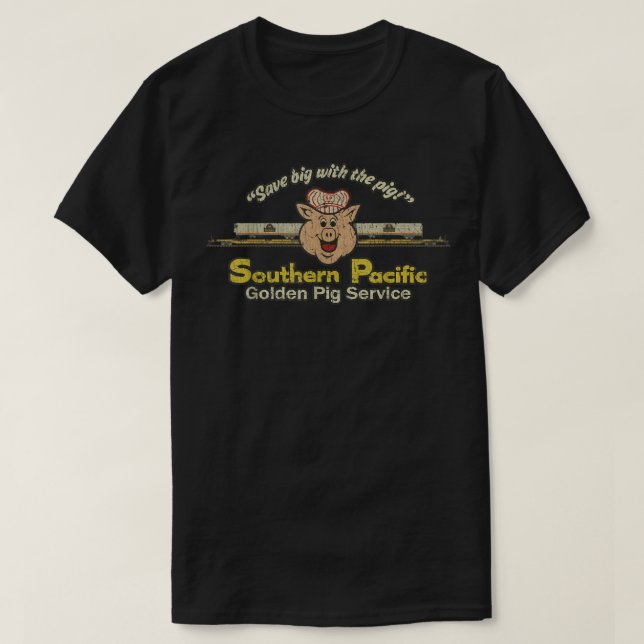 Camiseta Servicio de Cerdo Dorado del Pacífico Sur 1980 (Diseño del anverso)