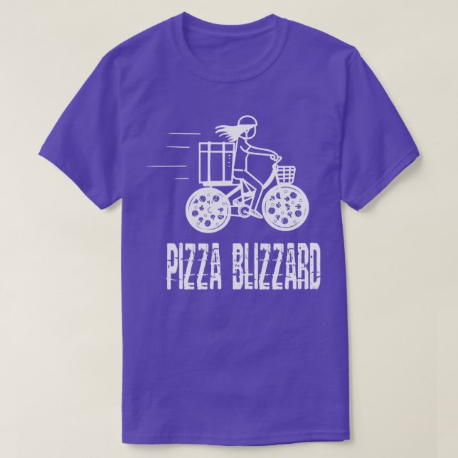 Camiseta Servicio de Conductor de Bicicletas Pizza Blizzard (Diseño del anverso)