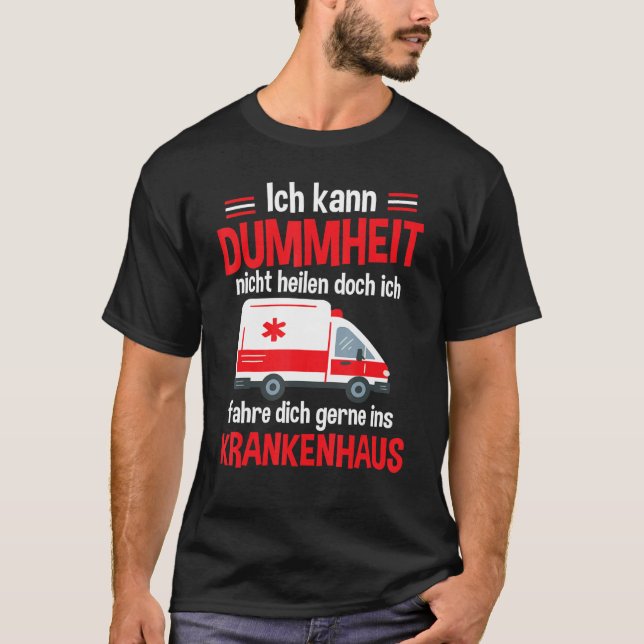 Camiseta Servicio de emergencia de ambulancia paramédica de (Anverso)