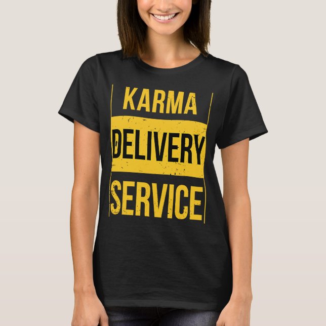 Camiseta Servicio de entrega de Karma (Anverso)