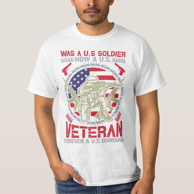 Camiseta Servicio de honores al soldado veterano de los EE. (Anverso)