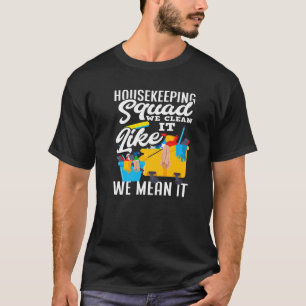 Camiseta Servicio de limpieza Cuadrado de la casa +