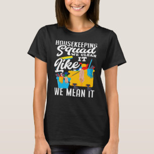 Camiseta Servicio de limpieza Cuadrado de la casa +