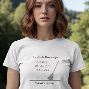 Camiseta Servicio de limpieza de casas