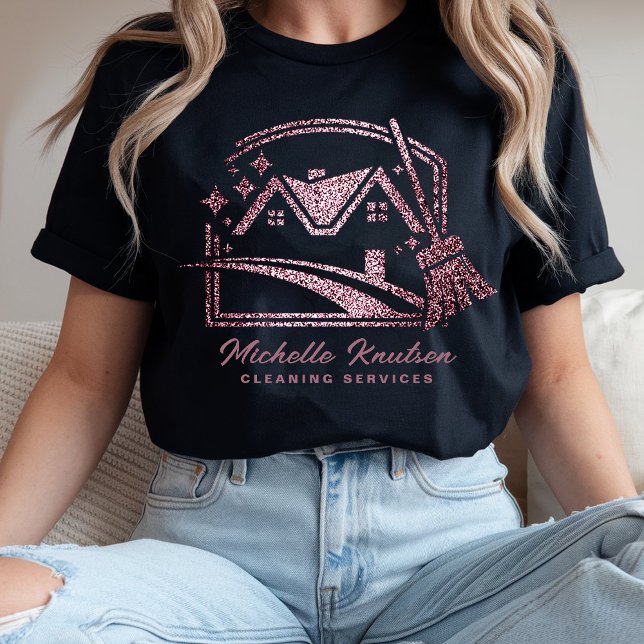 Camiseta Servicio de limpieza de casas de Purpurina púrpura (Subido por el creador)