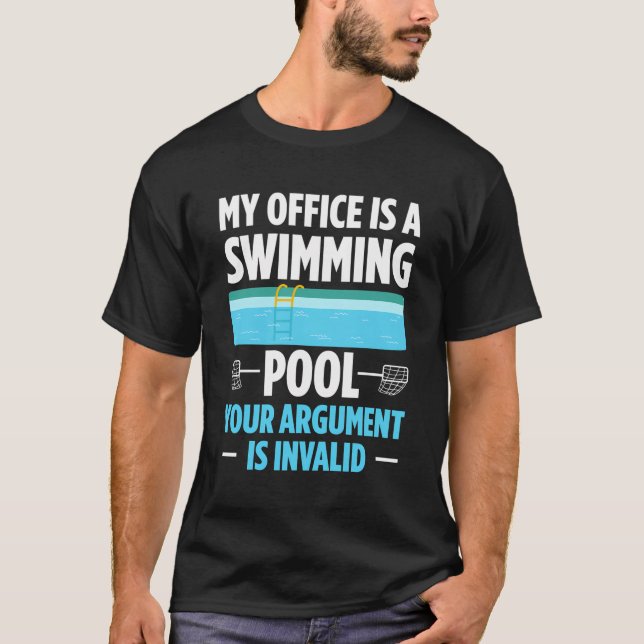 Camiseta Servicio De Limpieza De Piscinas Para El Funn Del  (Anverso)