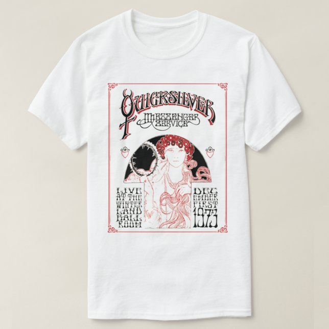 Camiseta Servicio de mensajería rápida en vivo (Diseño del anverso)