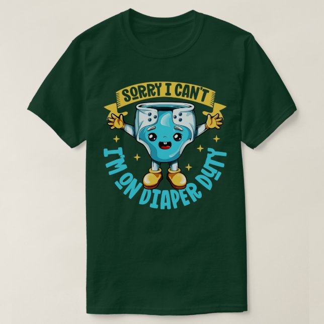 Camiseta Servicio de pañales Diabetes para bebés (Diseño del anverso)