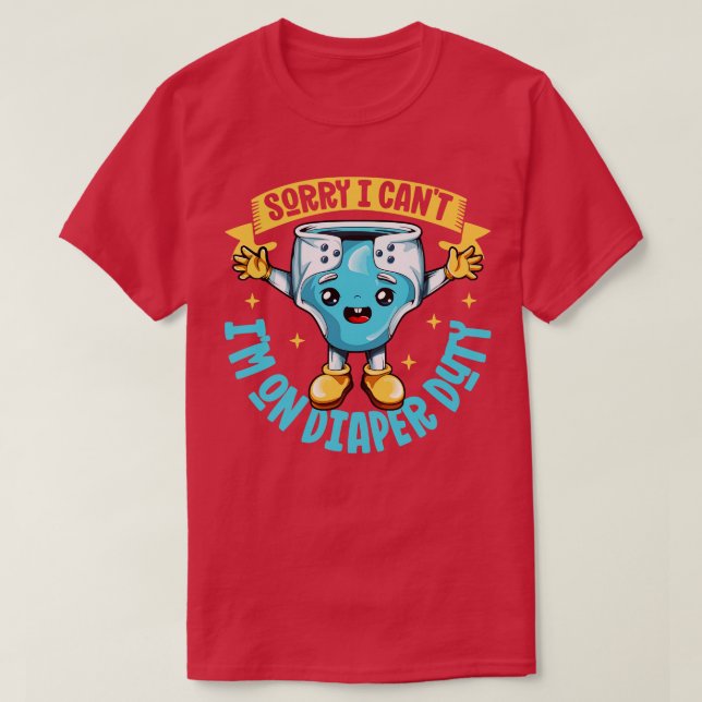 Camiseta Servicio de pañales Diabetes para bebés (Diseño del anverso)