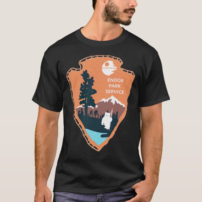Camiseta Servicio de Parque Nacional Endor Para Hombres Y M (Anverso)